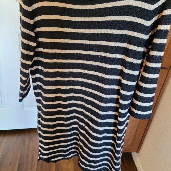 Sweater dress stripped knit t shirt dress … - Picture 5 of 6